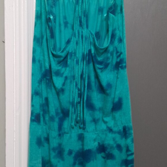 Route 66 Casual Sundress in Ocean Blues - Picture 3 of 6
